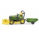 John Deere trattore tosaerba con rimorchio e giardiniere - Bruder 62104